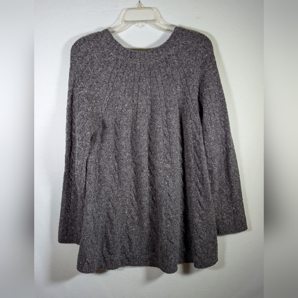 J.Jill Charcoal Gray A-Line Sweater M - Picture 2 of 4